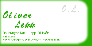 oliver lepp business card